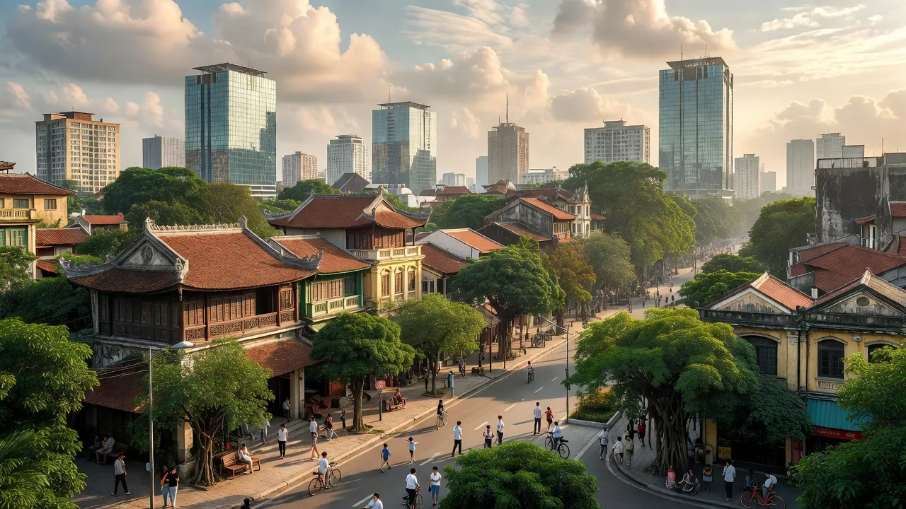 Dự báo thời tiết Hà Nội ngày 6/8 với bầu trời nhiều mây và ánh nắng dịu nhẹ.