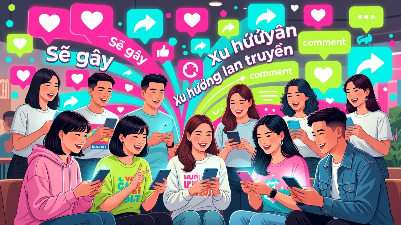 Giới trẻ Việt Nam trên mạng xã hội đang thảo luận về xu hướng sẽ gầy, màu sắc tươi sáng.