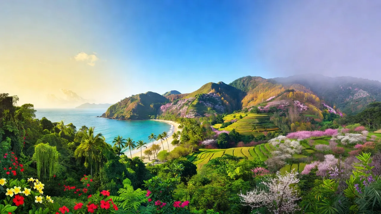 Khí hậu Việt Nam với các vùng sinh thái đa dạng, từ rừng nhiệt đới đến khu vực ven biển.