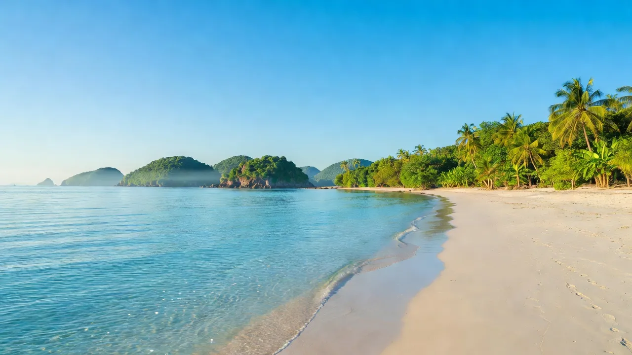 Huyện Côn Đảo, tỉnh Bà Rịa - Vũng Tàu, cảnh biển tuyệt đẹp và hòn đảo xanh mát.