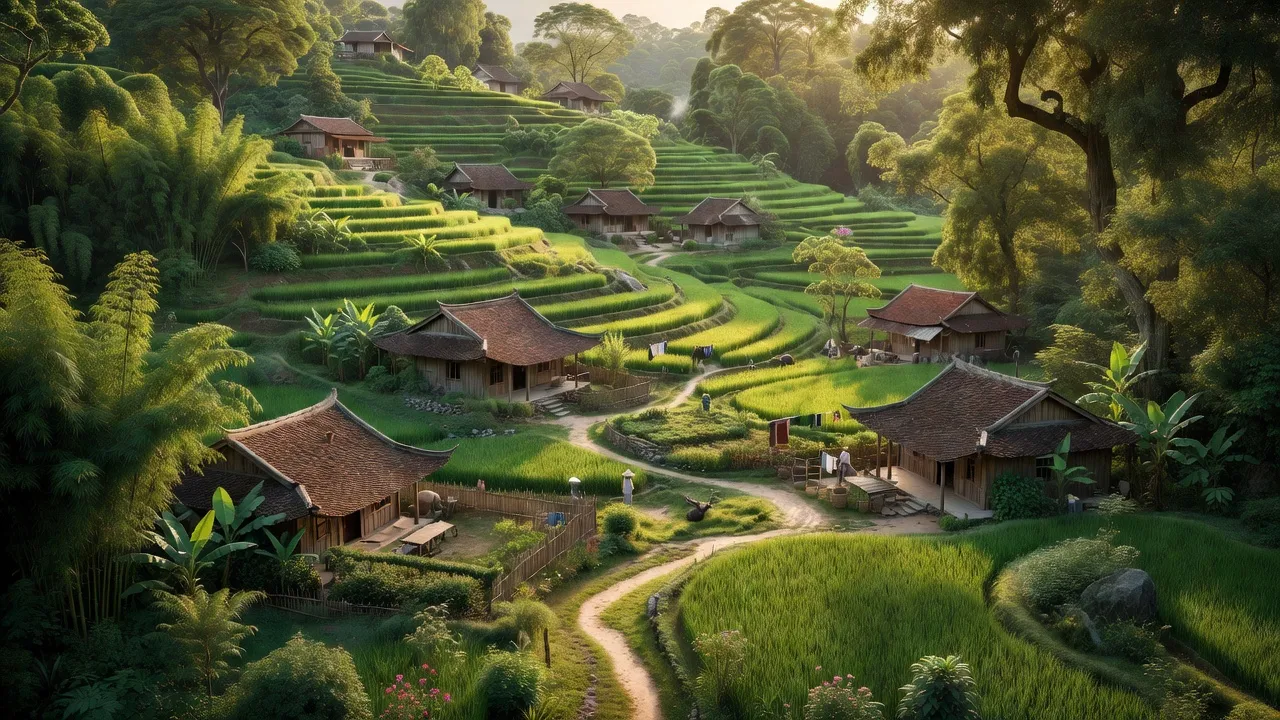 Khung cảnh thiên nhiên xã Nghĩa Phương, huyện Lục Nam, Bắc Giang với những ngọn đồi xanh tươi.