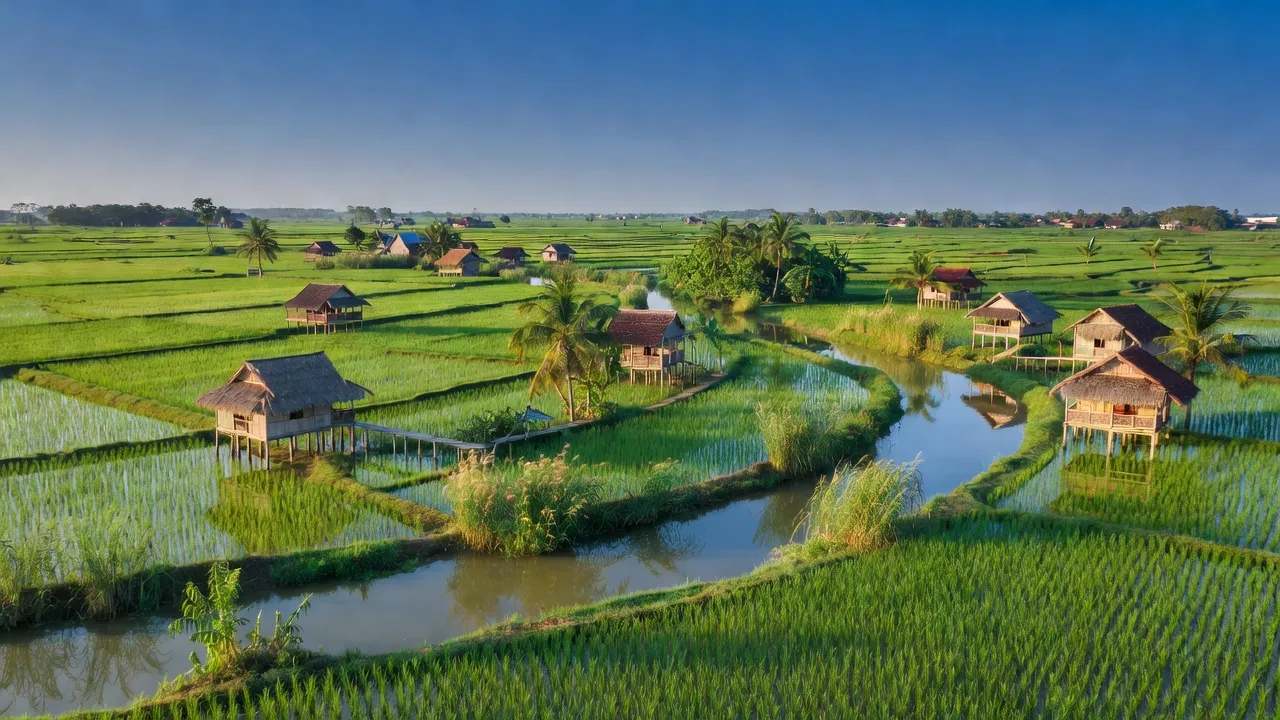 Vĩnh Thạnh District, Cần Thơ, rural landscapes, rice fields, traditional houses, Vietnamese agriculture.