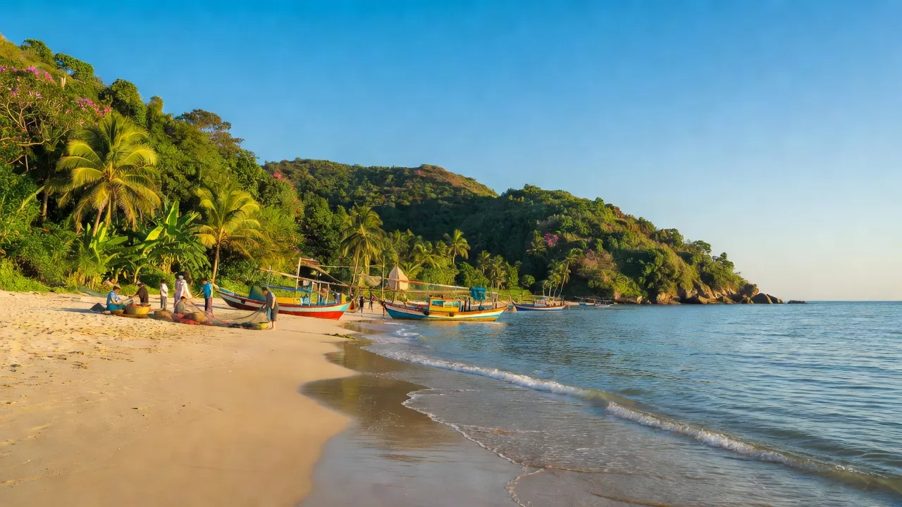 Quận Liên Chiểu, Đà Nẵng with sandy beaches, green hills, and vibrant local life.