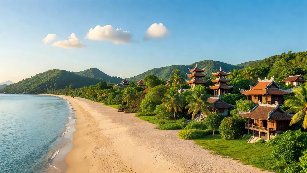 Quận Ngũ Hành Sơn, Đà Nẵng: bãi biển dài, thiên nhiên xanh, kiến trúc truyền thống Việt Nam.