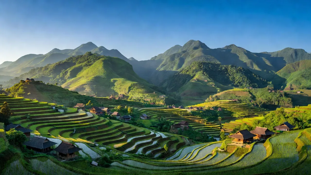 Cảnh đẹp Huyện Tủa Chùa, tỉnh Điện Biên với núi rừng xanh tươi và văn hóa đa dạng.