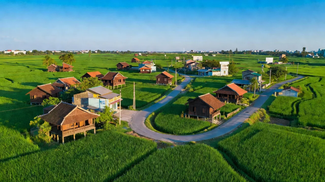 Cảnh sắc huyện Chương Mỹ, Hà Nội, với làng nghề truyền thống và thiên nhiên tươi đẹp.