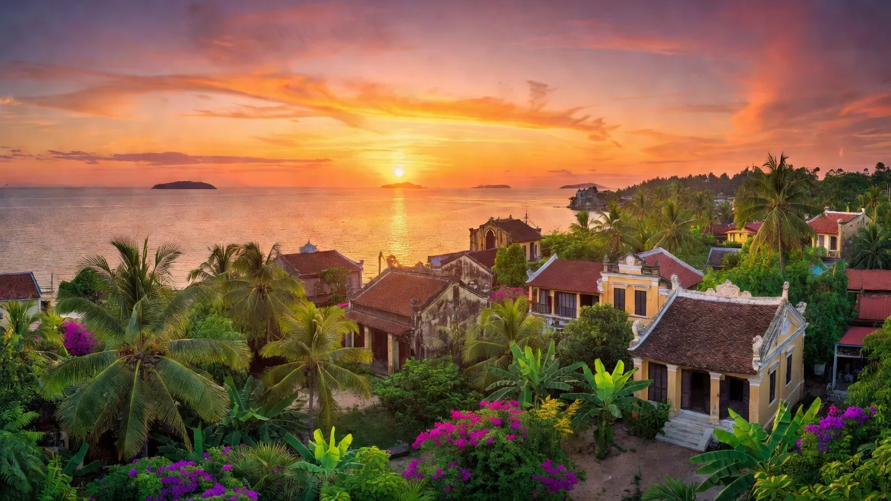 Thành phố Hà Tiên, Kiên Giang với bãi biển, kiến trúc lịch sử và khung cảnh thiên nhiên tuyệt đẹp.