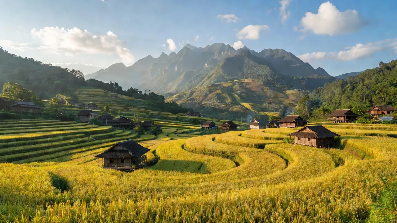 Khung cảnh xã Trung Lèng Hồ, Bát Xát với thiên nhiên tươi đẹp và văn hóa địa phương độc đáo.