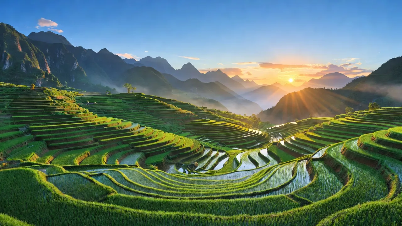 Cảnh ruộng bậc thang huyện Mù Căng Chải, tỉnh Yên Bái, vẻ đẹp thiên nhiên và văn hóa địa phương.